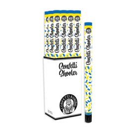 Confetti Shooter Blauw Geel 80 cm