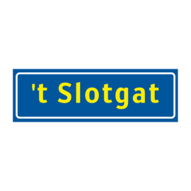 Plaatsnaambord 't Slotgat Magneet