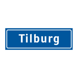 Plaatsnaambord Tilburg Magneet