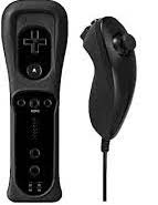 Wii Controller / Remote Zwart + Nunchuk Zwart (Third Party) (Nieuw)