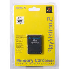 Sony PS2 8MB Memory Card Zwart Origineel (Nieuw)