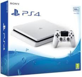 Playstation 4 Slim 500GB Glacier White + V2 Controller in Doos