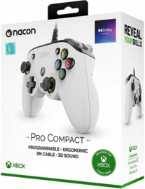 Nacon Xbox Controller PRO Compact Wired - Wit (Nieuw)