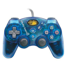 PS2 Controller Wired Transparant Blauw Logic3
