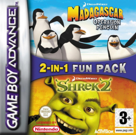 2 in 1 Shrek + Madagascar Penguins (Compleet Zonder Inlay)
