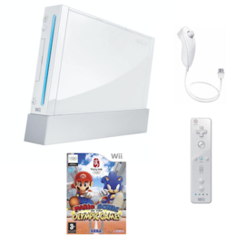 Nintendo Wii Wit + Controller (Mario & Sonic Bundel)
