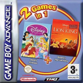 2 Games in 1 Disney Princess + Disney Lion King in Doos