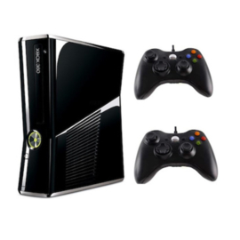 Xbox 360 Slim 250GB + 2 Nieuwe Controllers (Third Party)