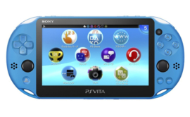 PS Vita Slim Metallic Aqua Blue in Doos (Nette Staat & Krasvrij Scherm)