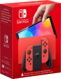 Nintendo Switch OLED Mario Edition in Doos (Nette Staat & Krasvrij Scherm)