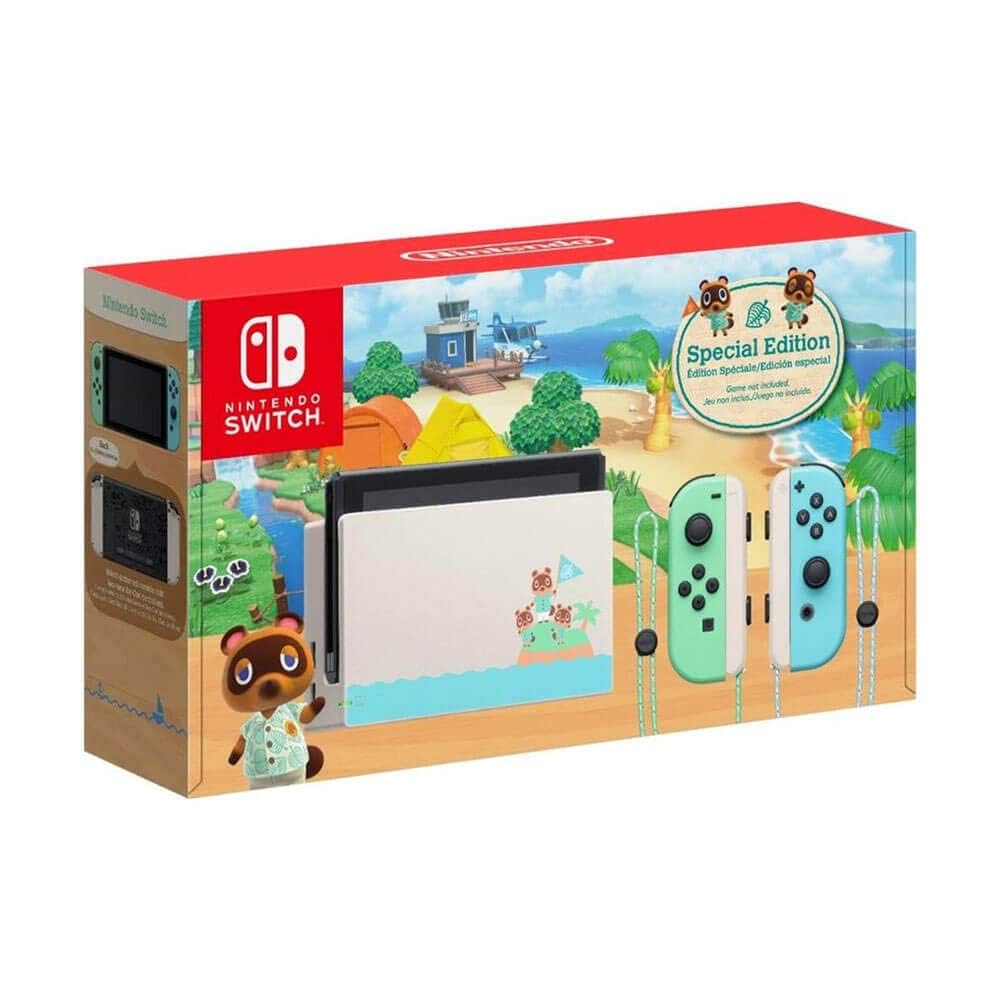 Nintendo Switch Console Set Animal Crossing New Horizons Limited Edition V2 in Doos (Nette Staat & Krasvrij Scherm)