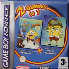 SpongeBob SquarePants SuperSponge + SpongeBob SquarePants Battle for Bikini Bottom - Gameboy Advance (Losse Cassette)