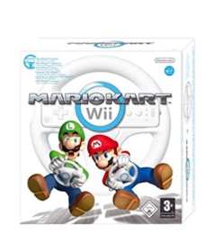 Mario Kart Wii & Nintendo Wii Wheel in Doos