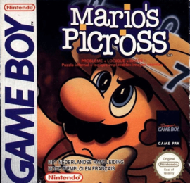 Mario's Picross - Gameboy Classic (Losse Cassette) + Handleiding