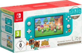 Nintendo Switch Lite Turquoise Animal Crossing Edition in Doos (Nette Staat)