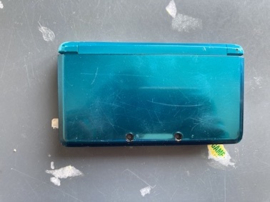 Nintendo 3DS Aqua Blauw (Gebruikte Staat & Mooie Schermen) - Cameratoetsen Werken Niet