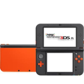 New Nintendo 3DS XL Oranje/Zwart (Nette Staat & Krasvrije Schermen)