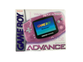 Nintendo Game Boy Advance Transparent Pink in Doos (Nette Staat & Krasvrij Scherm)