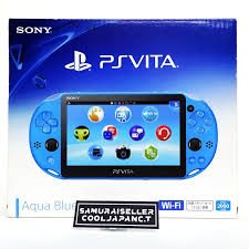 PS Vita Slim Metallic Aqua Blue in Doos (Nette Staat & Krasvrij Scherm)