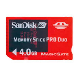 SanDisk Memory Stick Pro Duo 2GB Rood
