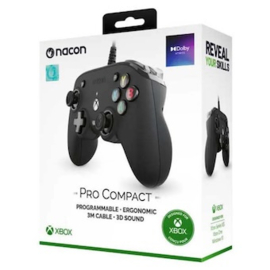 Nacon Xbox Controller PRO Compact Wired - Zwart (Nieuw)