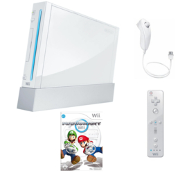 Nintendo Wii Wit + Controller (Mario Kart Bundel)