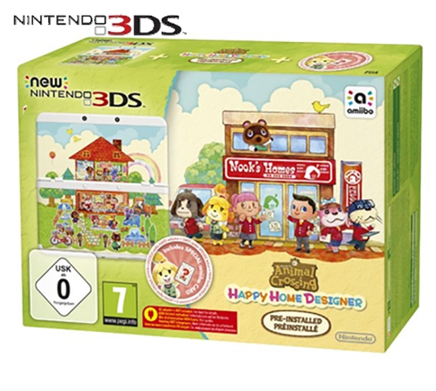 New Nintendo 3DS Animal Crossing Happy Home Designer Edition in Doos (Nette Staat & Krasvrije Schermen)