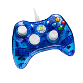 PDP Xbox 360 Controller Wired Rock Candy Blauw