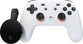 Google Chromecast Ultra + Google Stadia Controller in Doos (Premiere Edition)