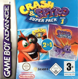 Crash & Spyro Superpack Vol 1 - Gameboy Advance (Losse Cassette)