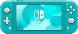 Nintendo Switch Lite Turquoise in Doos (Nette Staat & Krasvrij Scherm)