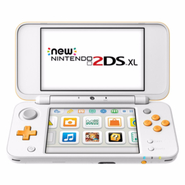 New Nintendo 2DS XL Wit/Oranje in Doos (Nette Staat & Krasvrije Schermen)