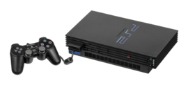 Playstation 2 Console Phat Zwart + Sony Controller