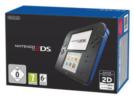 Nintendo 2DS Zwart/Blauw in Doos (Nette Staat & Krasvrije Schermen)