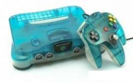 Nintendo 64 Clear Blue + Controller (Vergeeld) (Inclusief Nintendo 64 Expansion Pack)