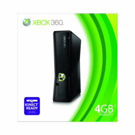 Xbox 360 Slim 4GB + Controller in Doos