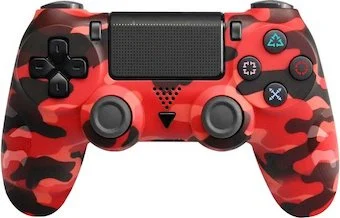 Playstation 4 / PS4 Controller Camouflage Rood (Third Party)