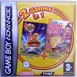 SpongeBob Squarepants The Movie + SpongeBob Squarepants & Friends Freeze Frame Frenzy - Gameboy Advance (Losse Cassette)