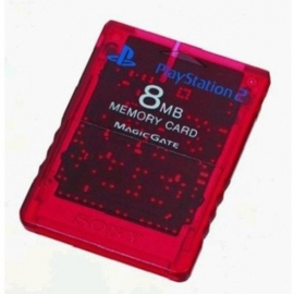 Sony PS2 8MB Memory Card Rood