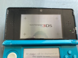 Nintendo 3DS Aqua Blauw (Gebruikte Staat & Mooie Schermen) - Cameratoetsen Werken Niet