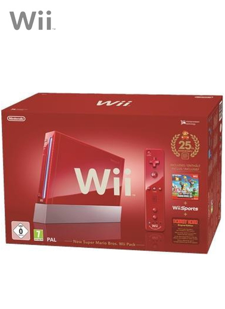 Nintendo Wii New Super Mario Bros 25th Anniversary Pack in Doos