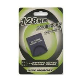 Memory Card 128MB Gamecube Zwart (Nieuw)