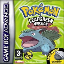 Pokemon LeafGreen Version - Zonder Stickerlabel - Gameboy Advance (Losse Cassette)