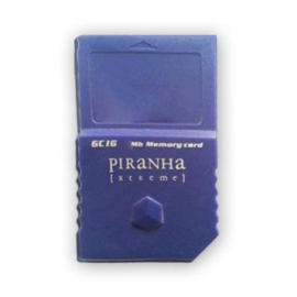 Memory Card 16MB GC Zwart/Blauw Piranha