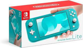 Nintendo Switch Lite Turquoise in Doos (Nette Staat & Krasvrije Schermen)