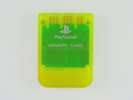 Sony PS1 1MB Memory Card Transparant Geel