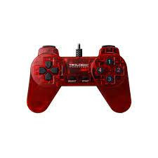 PS1 Analog Controller Gamax Transparant Rood