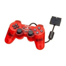 Sony PS2 Controller Dualshock 1 Transparant Red