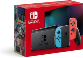 Nintendo Switch Console Set Blauw / Rood V2 in Doos (Nette Staat & Krasvrij Scherm)