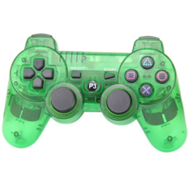 PS3 Controller Wireless Transparent Green (Third Party) (Nieuw)